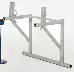 Ger&uuml;stbefestigung (Grundrahmen) f&uuml;r Schuttrutschensystem mieten leihen