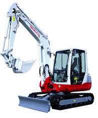 Kompaktbagger 5,0 t mit Powertilt mieten leihen