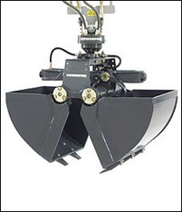 Greifer f&uuml;r 5,0 - 6,0 to. Minibagger mieten leihen