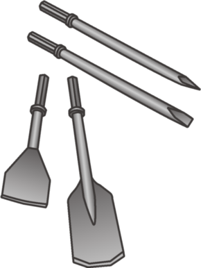 Spaten f&uuml;r Presslufth&auml;mmer mieten leihen