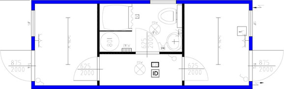 Schwarz / Wei&szlig;-Container mieten leihen