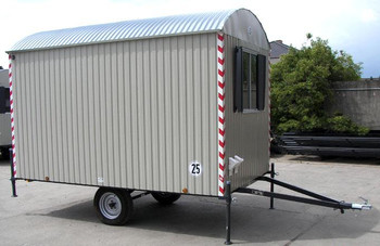 Bauwagen B&uuml;rowagen Mannschaftsraum Baustellenunterkunft mieten leihen