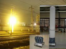 Lichts&auml;ule Baustellenbeleuchtung / Notbeleuchtung mieten leihen