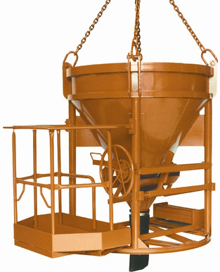 Betonsilo mit Personenaufnahmekorb  mieten leihen