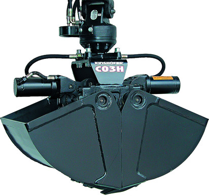 Zweischalengreifer hydr. drehbar mieten leihen