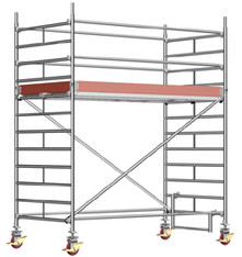 Alu Fahrger&uuml;st Arbeitsh&ouml;he 4,50m mieten leihen