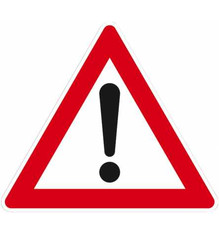 Dreiecke SL 900 mm zB Verkehrszeichen 101, mit 2 Fu&szlig;platten TL , 1 Schilderrohr 3,00 m mieten leihen