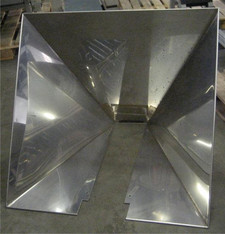 Trichter f&uuml;r F&ouml;rderband  Alu   mieten leihen