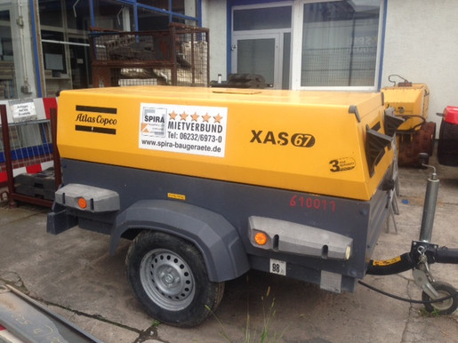 Kompressor, fahrb., 3,7 cbm/min. Diesel mieten leihen