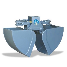 Zweischalengreifer f&uuml;r Bagger mieten leihen