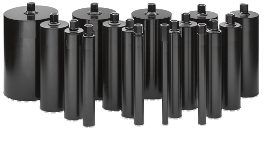 Kernbohrkronen, verschiedene Durchmesser und L&auml;ngen mieten leihen