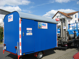 Bauwagen 3,5 m, Schnelll&auml;ufer 80 km/h mieten leihen