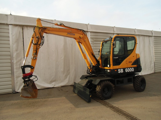 Mobiler Stadtbagger mieten leihen