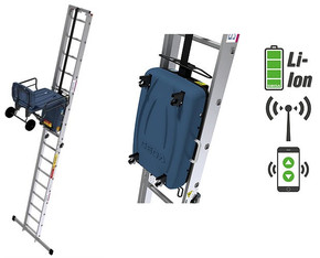 AKKU - Leiterlift / Aufzug / Bauauzug mit Funksteuerung mieten leihen