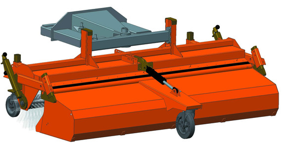 Kehrmaschine f&uuml;r Radlader mieten leihen