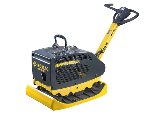 R&uuml;ttelplatte / Vibrationsplatte mit Stoneguard Spezial-Grundplatte mieten leihen