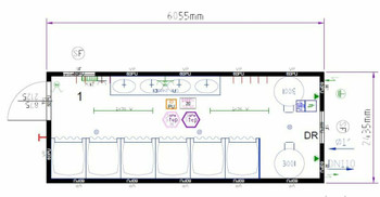 Sanit&auml;rcontainer 10&acute;, 20&acute; WC , Dusche  mieten leihen