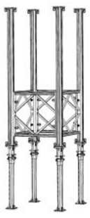 Alu Top St&uuml;tzen als Turm bis 8,50 m von H&uuml;nnebeck mieten leihen